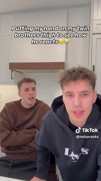 Sibling Prank: Hilarious Thigh-Touching Reaction
