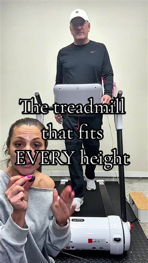 Replying to @rebekahthegreat this is a treadmill. Not a walking pad 😝 If you’re tall and looking for a home treadmill, you NEED to see this. One of the biggest concerns people have is whether an affordable treadmill is actually big enough, sturdy enough, or long enough for taller users. My husband is 6’4” and I’m 5’2”, and we BOTH use this treadmill comfortably. Most budget treadmills feel short, unstable, and honestly unsafe for taller runners. This one surprised us because the belt is long, s