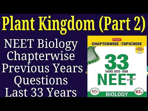 Plant kingdom class 11 neet previous year questions last 33 years Part 2