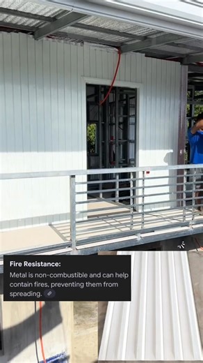 3.1K reactions · 242 shares | Ang Metal Cladding ay fire resistant din. Matibay pa sa iba't ibang uri ng klema. I did not own this video. No copyright infringement intended. Credit belongs to the rightful owner. #viralpost2025シ #fypreelsシ゚viralシ #viraltopic #makeitviral #newhouse #newhome #HomeImprovement #metalcladding #house #ideas #ideas | カストロ メートル ライアン | Facebook