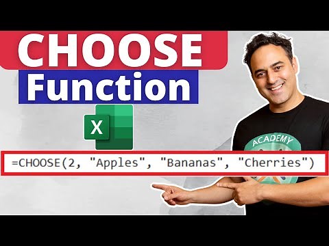 How to Use the CHOOSE Function in Microsoft Excel
