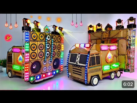 Mini Dj Truck Setup Loading At-New home by cardboard 
