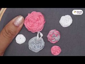 Beautiful Rosebud Embroidery Tutorial Handcrafted Floral Design #hunaronlinecourses #fashion #