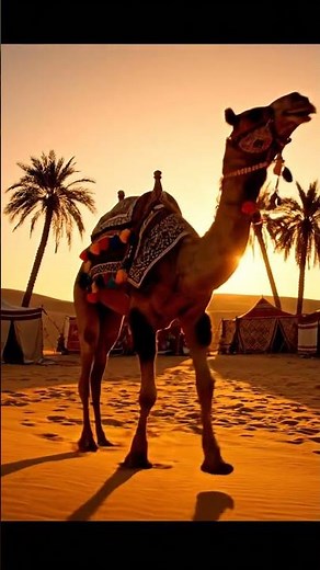 Dancing Camel in the Desert | Arabic Beat Fun #camel #dance #cameldancevideo