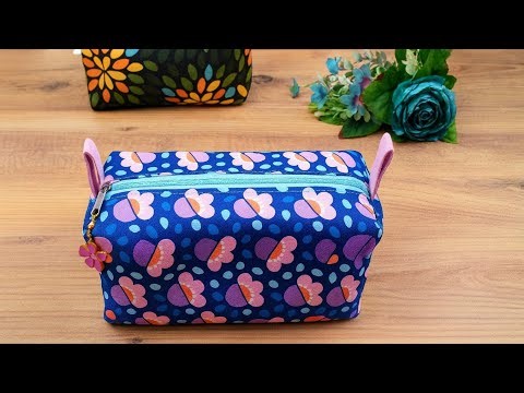 Exact Measurements Included! 💄 Want to sew a makeup bag like this? I make and sell lots of them! 🧵