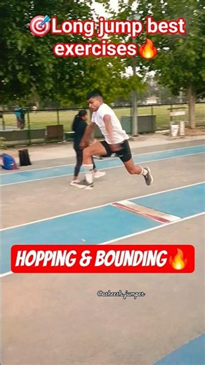 Long jump best exercises, Standing hopping & bounding #standinglongjump #longjump #hopping #bounding