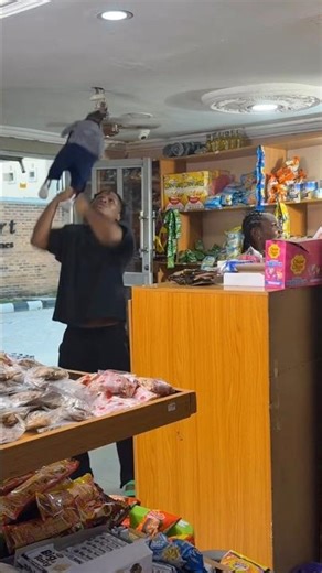 My Friend Holds Baby... Ceiling Fan Sends It Flying 😂