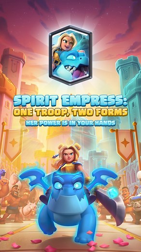1.2K reactions · 23 shares | Spirit Empress: Two Cards in One!  Unlock Spirit Empress for FREE NOW at the Supercell Store! *Available July 7-20, starting from Arena 11 | Clash Royale | Facebook