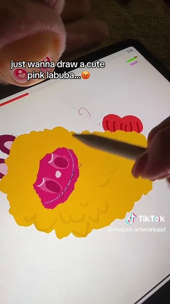 How to Draw a Cute Labuba on iPad