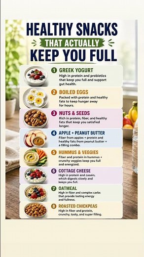 Healthy Snacks That Actually Work! #shortsfeed #shorts