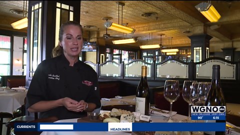 Celebrating Bastille Day with wine & cheese at New Orleans Superior Seafood