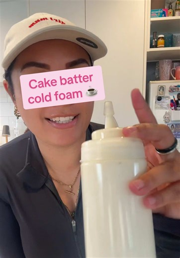 New hyperfixation unlocked ☕️ Let me preface by saying, I’m definitely a “measure with your heart” kinda gyal. So trust your taste buds on some of this. I love sweet, and I now love salty thanks to pregnancy 😂 Cake Batter Cold Foam Recipe: 1cup cream 1/2 cup milk 1/4 cup icing sugar 1 tbsp cake batter syrup (or your flavor of choice) Pinch of salt This portion generously covered three iced coffees but you could stretch it if you wanted to. #cakebattercoldfoam #coldfoamathome #cakebatterlatte #i