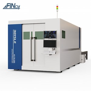 [Hot Item] Fincmfuture Stainless Steel Metal Sheet Carbon Steel Double Switching Table Fiber Laser Cutting Machine for Sale