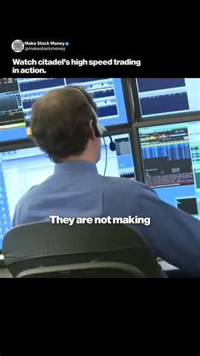 Makestockmoney on Instagram: "Watch citadel’s high speed trading in action🤯 Follow us @makestockmoney for more amazing content like this! #makestockmoney #makestockmoney"