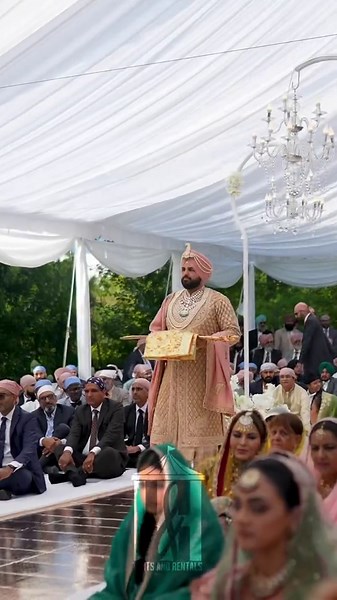 40x100 Tent for outdoor ceremony ! #weddingtent #partysupplies #outdoorwedding #caledon #brampton #toronto #weddingevent #punjabiwedding