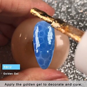 Applying bubble gel to create a bubble effect nail design with the help of this professional step by step guide from us. | RosalindBeauty