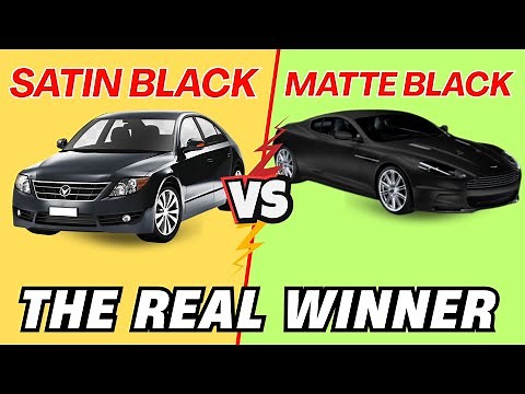 Satin Black vs Matte Black – Which Makes Your Car Look More Luxurious? 🚗✨