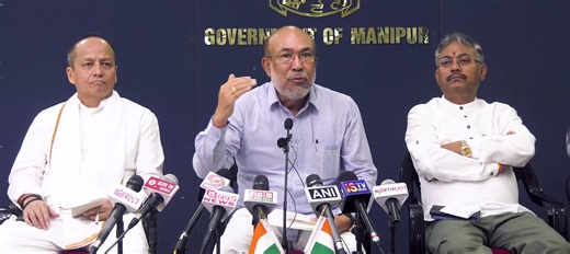 94K views · 5.2K reactions | Held a press meet at my secretariat concerning the law and order situation of the state. The Government's priority is to ensure safety and security of the people of the state. | N.Biren Singh | Facebook