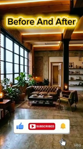 Ultimate Industrial Room Makeover | Before vs After 🤯 #shorts