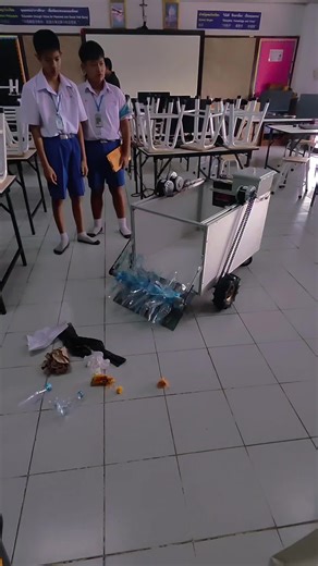 นวัตกรรมรถกวาดขยะด้วย ESP8266 & Arduino