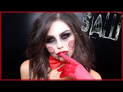 SEXY JIGSAW HALLOWEEN MAKEUP TUTORIAL | Roxette Arisa