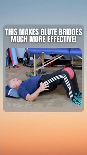 Supine Bridge with Ball Between Knees