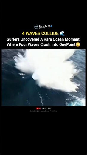 The Rare Ocean Moment When Waves Collide