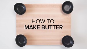 Bet you didn't know you could make butter at home!? See more:https://bit.ly/2ArXz2G | Taste.com.au