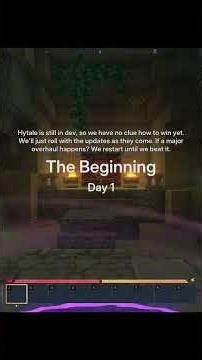 Can I Beat Hytale Doing 1 Thing A Day? | Day 1