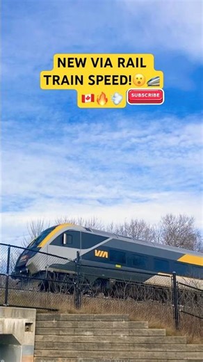 MASSIVE NEW VIA Rail Train RACES By! 🤯🚄🇨🇦💨🔥#shorts #train