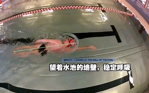 自由泳派全浸游泳，水上水下分析-2