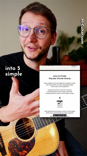 Bar Chords Won't Improve Without This (Free Guide Inside)