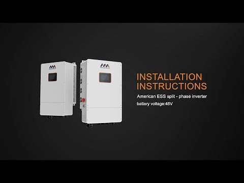 MEGAREVO American ESS split - phase inverter installation instructions