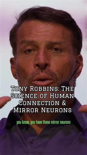 TONY ROBBINS: THE SCIENCE OF MIRROR NEURONS. #shorts #motivation