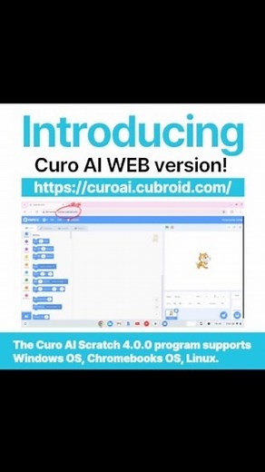 Discover Curo AI: Scratch‘s AI-powered sibling, now on the web!  Unleash your creativity with intelligent coding, accessible on Windows, Chromebooks, and Linux. Experience the future of educational tech today!  Try it now: https://curoai.cubroid.com/ #CuroAI #CodingForKids #AIEducation #STEM #EdTech | Cubroid | Facebook