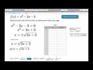 Simple Fix Point Iteration with Numbers