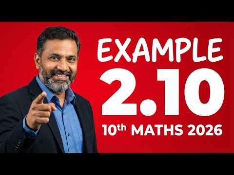 How to solve 10th Maths Example 2.10 | Tamil & English Medium | Latest Syllabus 2026 | New Book TN