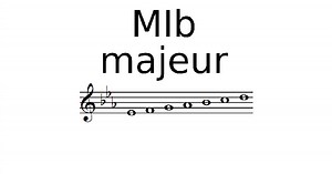 ♫ Gamme de MI bémol Majeur, solfège et théorie de la musique
