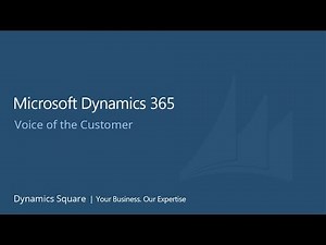 Microsoft Dynamics 365 - Voice of the Customer