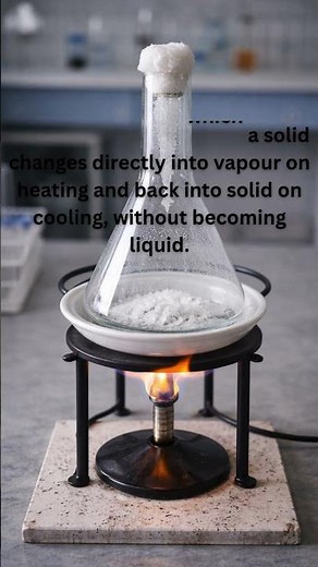 Sublimation - Simple Experiment | Is Matter Around Us Pure? | CBSE & SSC | Class 9 & 10 | #chemistry