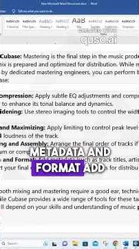 Adding metadata to your final tracks #cubase13