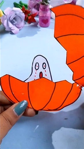 👻DIY Easy Halloween Craft 🎃#ViralCrafts #TrendingDIY #CreativeShorts