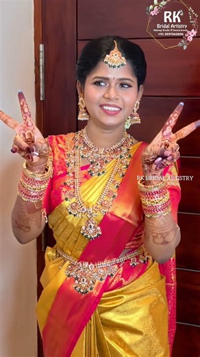 Groom's Reaction to His Beautiful Bride❤️ South Indian Bridal Makeup RK Bridal Artistry Mannargudi
