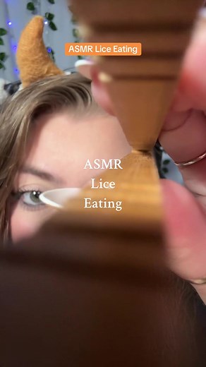 ASMR Lice Eating #asmr #asmrlicecheck #asmrmouthsounds #asmrsounds #asmrvideo