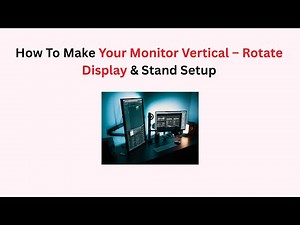 How To Make Your Monitor Vertical – Rotate Display & Stand Setup