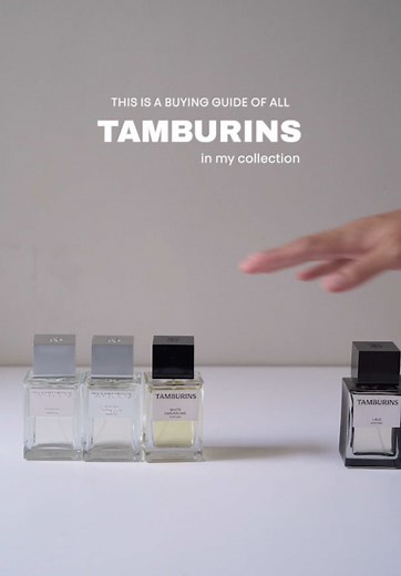 A buying guide of all tamburins scent in my collection. Chamo Lale White darjeeling Berga sandal Bilingual French needle Haystacks Suede pear Thaw sunset Unknown oud Pumkini Bather in the lake Bold citrus Wood salt beach Holy metal Brown Late autumn Salty vanilla Bottari
