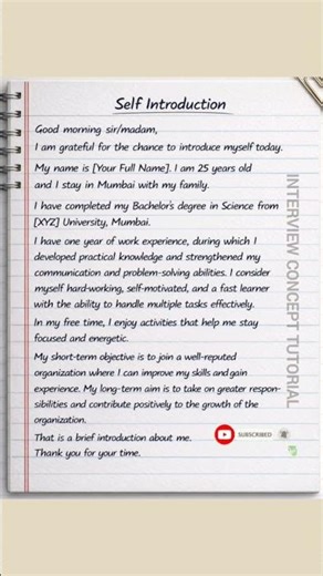 Self Introduction in English || Introduce Yourself in English|