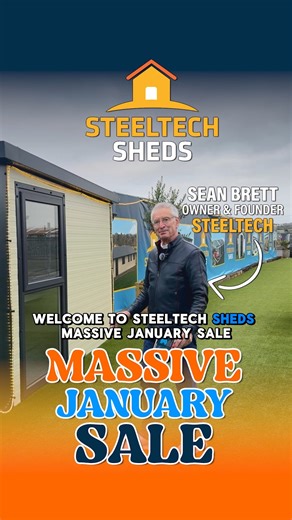 2.3M views · 347 reactions | MASSIVE JANUARY SALE Starting January 5th ✅ Massive Savings across the full range of Sheds, Garages, Home Offices, Modular Units & Garden Rooms  15 Locations Nationwide Offers End January 31st 2026. | Steeltech Garden Sheds | Facebook