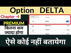 option delta || option greeks || how delta affect option price ||option delta explained-being trader