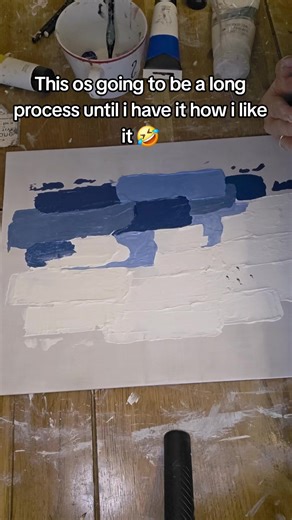 So this one is going to take a while. I will keep posting updates 👌#abstractart #mixedmediaart #artist #fyp #myart